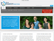 Tablet Screenshot of ourfamilydoctorasheville.com